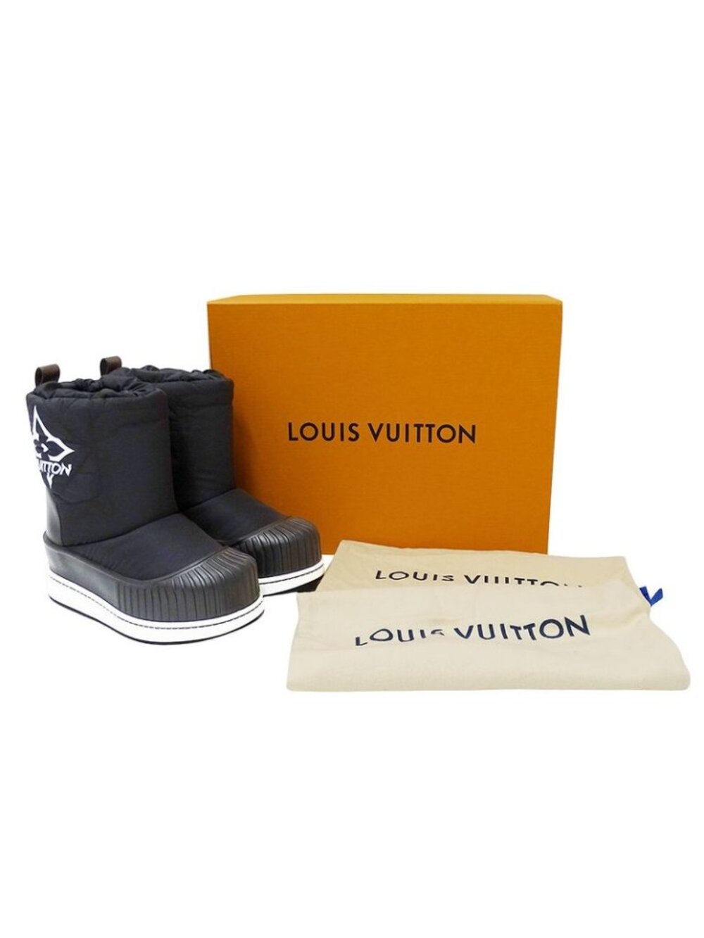 Louis Vuitton Boots Nylon Polar Line Short Black 36 - Picture 7 of 12